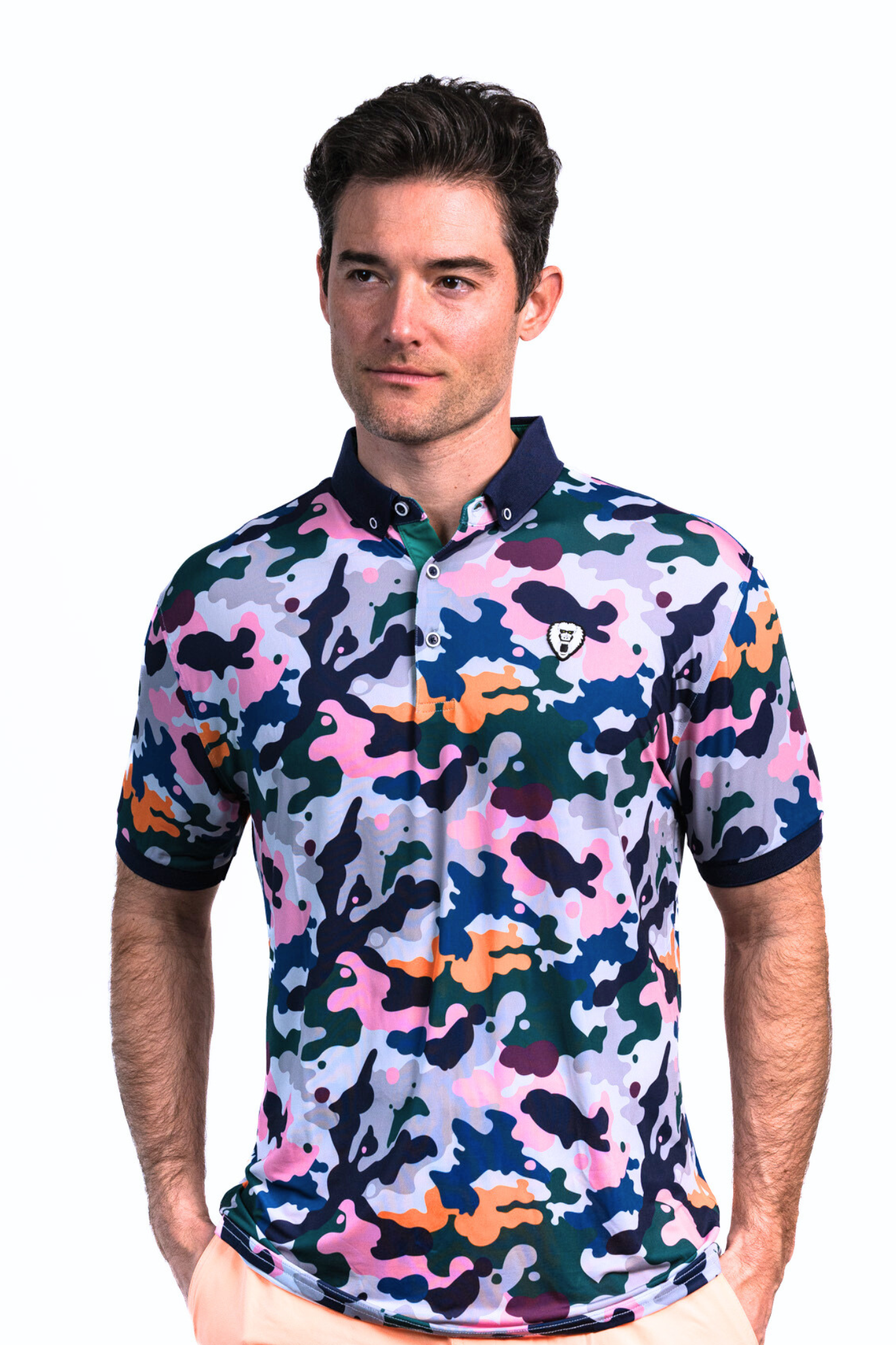 Camo sales golf shirt