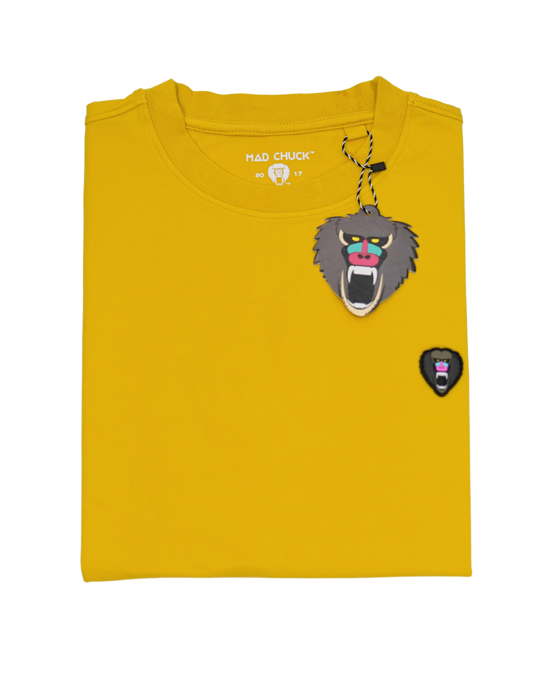 SPICY MUSTARD CREW NECK T SHIRT NEW RUBBER PATCH - Mad Chuck™