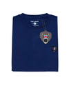 NAVY CREW NECK T SHIRT NEW RUBBER PATCH