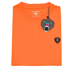 TIGER ORANGE CREW NECK T SHIRT NEW RUBBER PATCH - Mad Chuck™