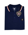 NAVY POLO WITH NEW RUBBER PATCH