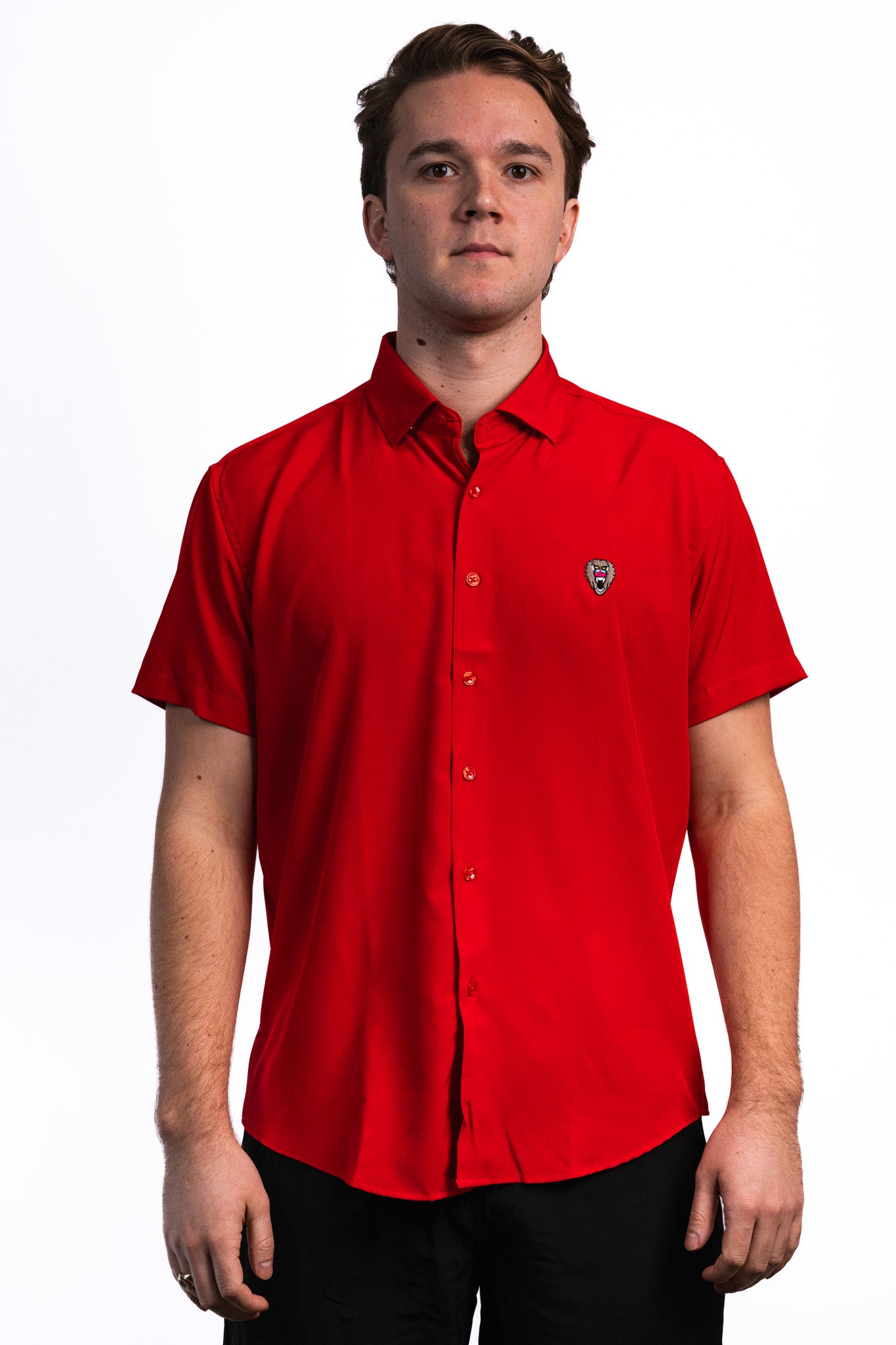 RED SOLID WOVEN