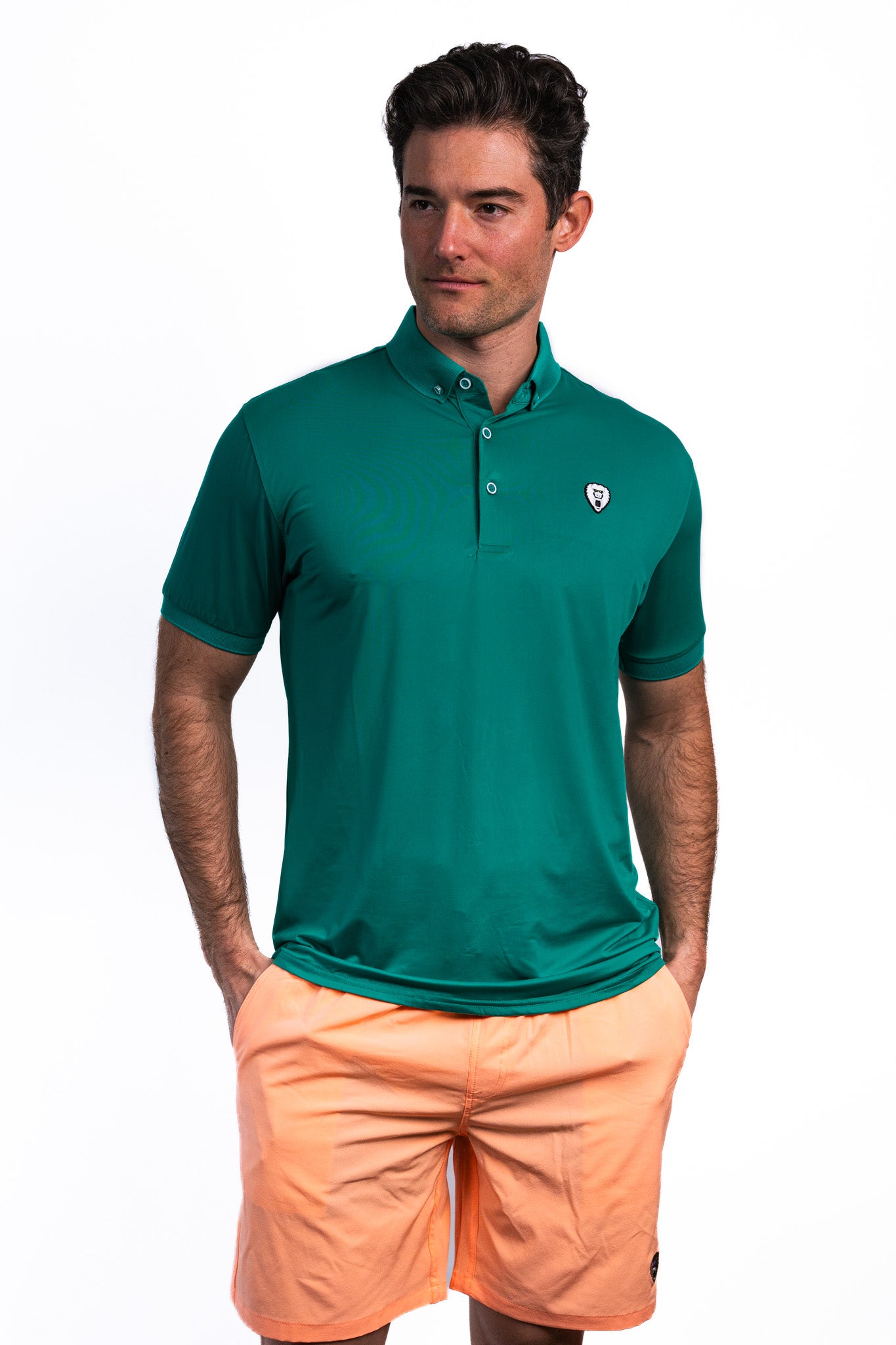 Emerald green deals golf shirt