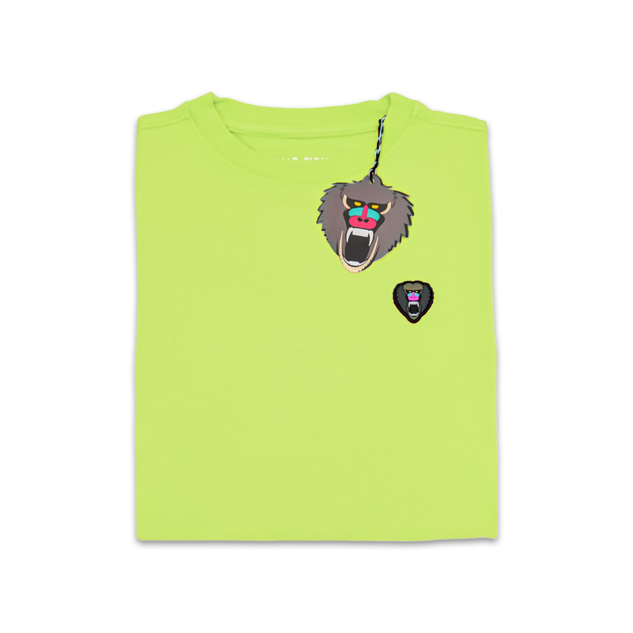 Neon Green Crew Neck Rubber Patch - Mad Chuck™