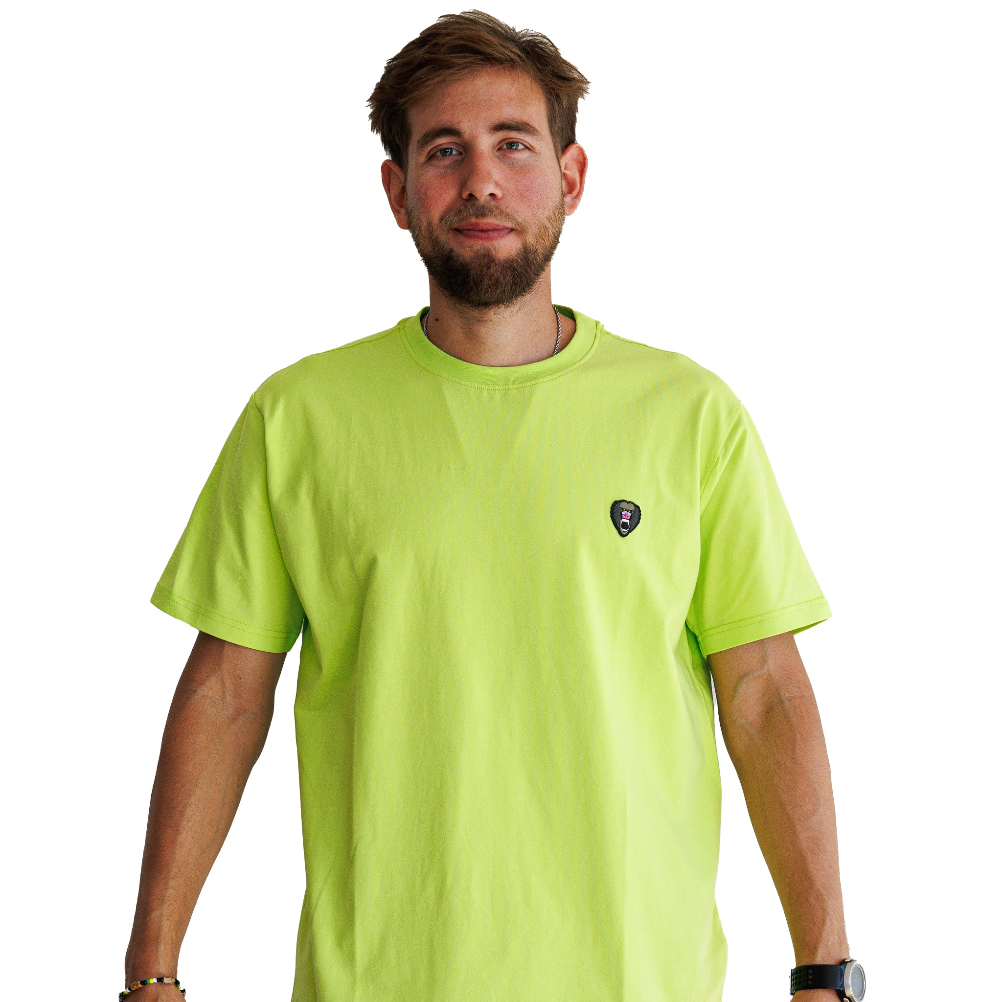Neon Green Crew Neck Rubber Patch - Mad Chuck™
