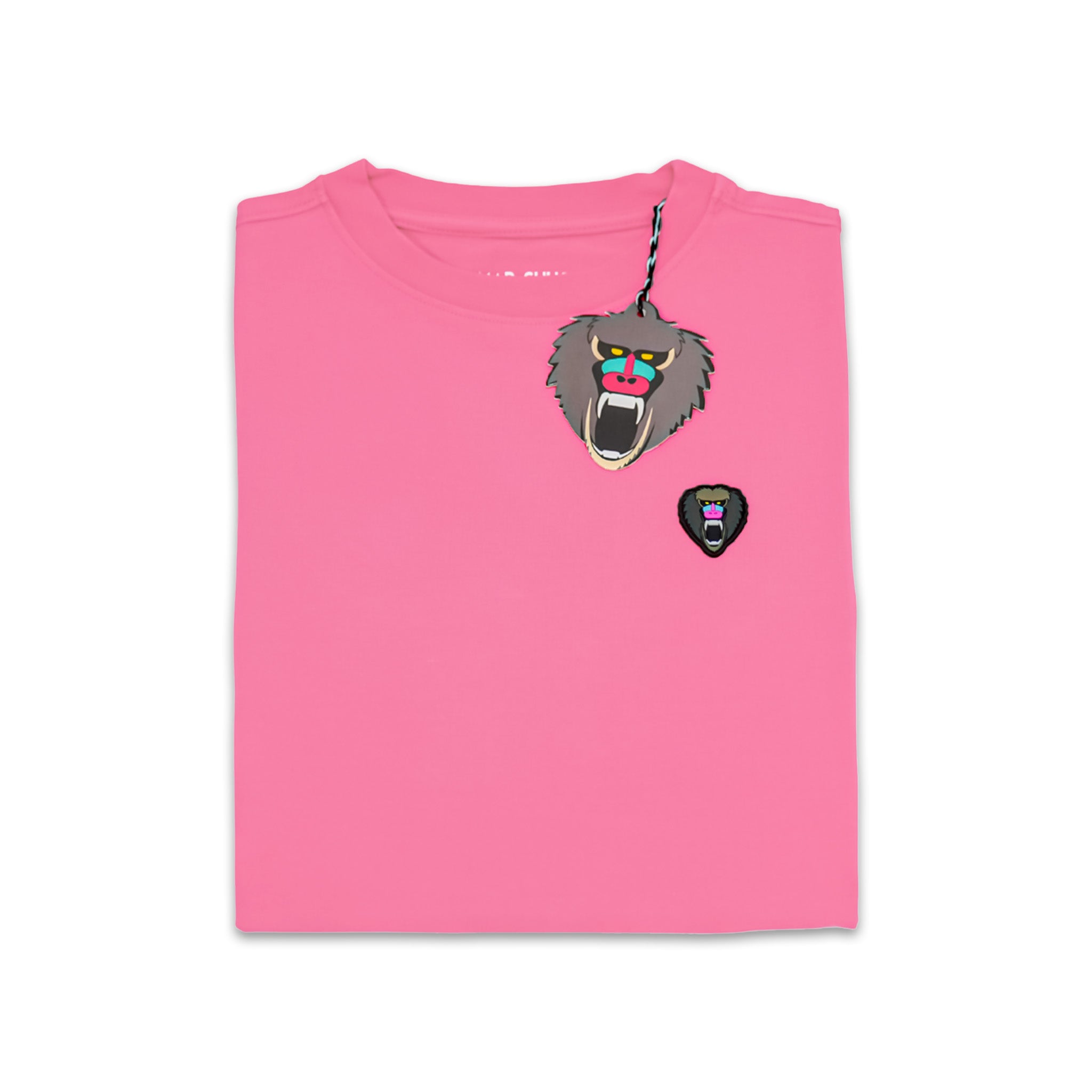 Pink Crew Neck Rubber Patch - Mad Chuck™