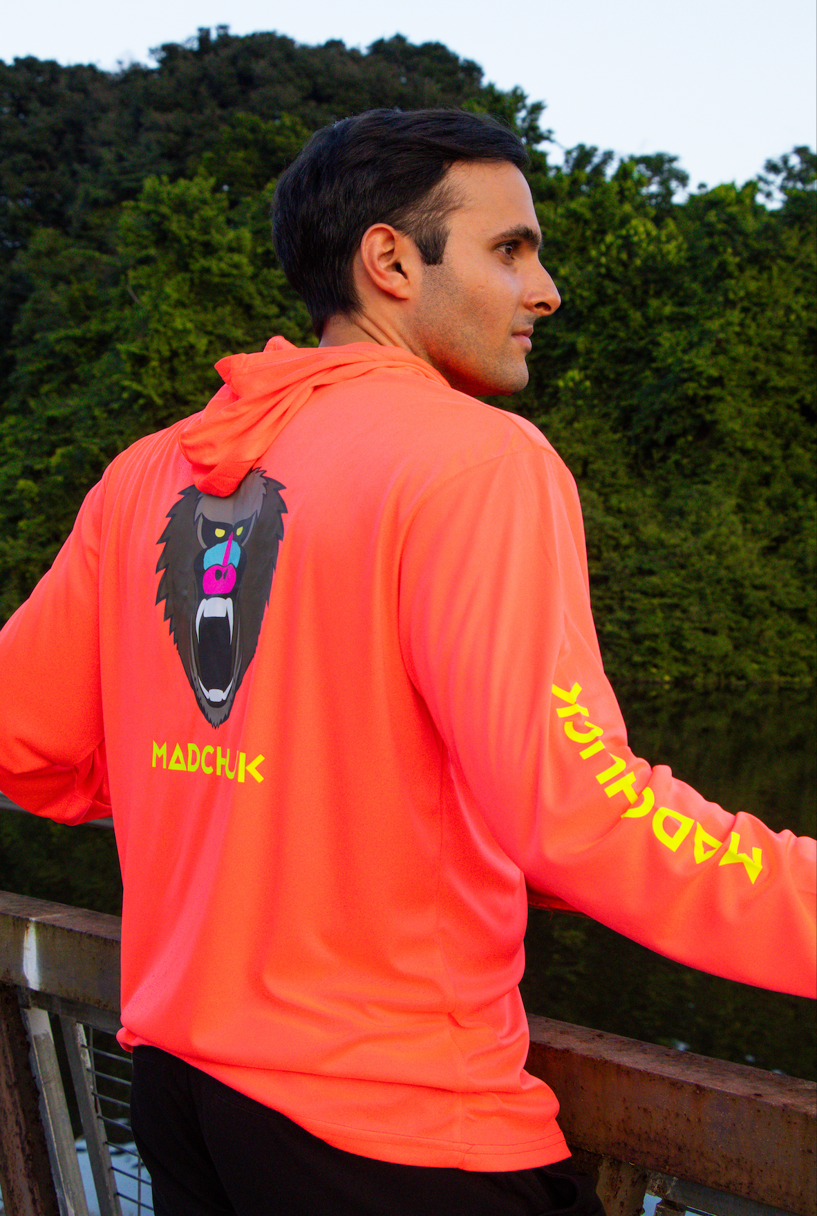 NEON CORAL RASHGUARD