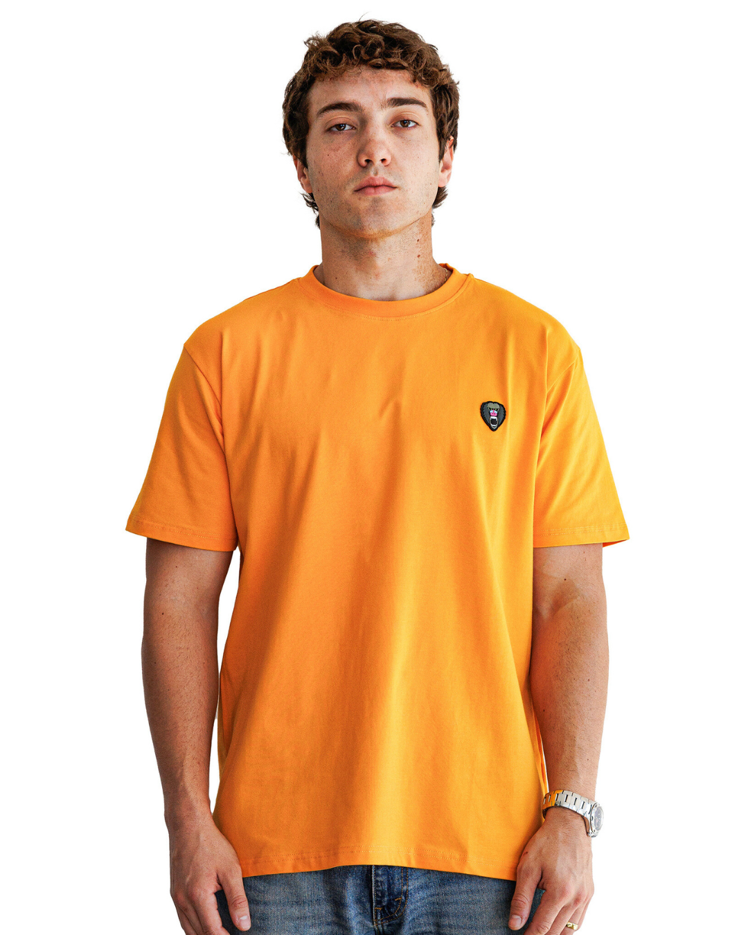 Tangerine Crew Neck Rubber Patch - Mad Chuck™