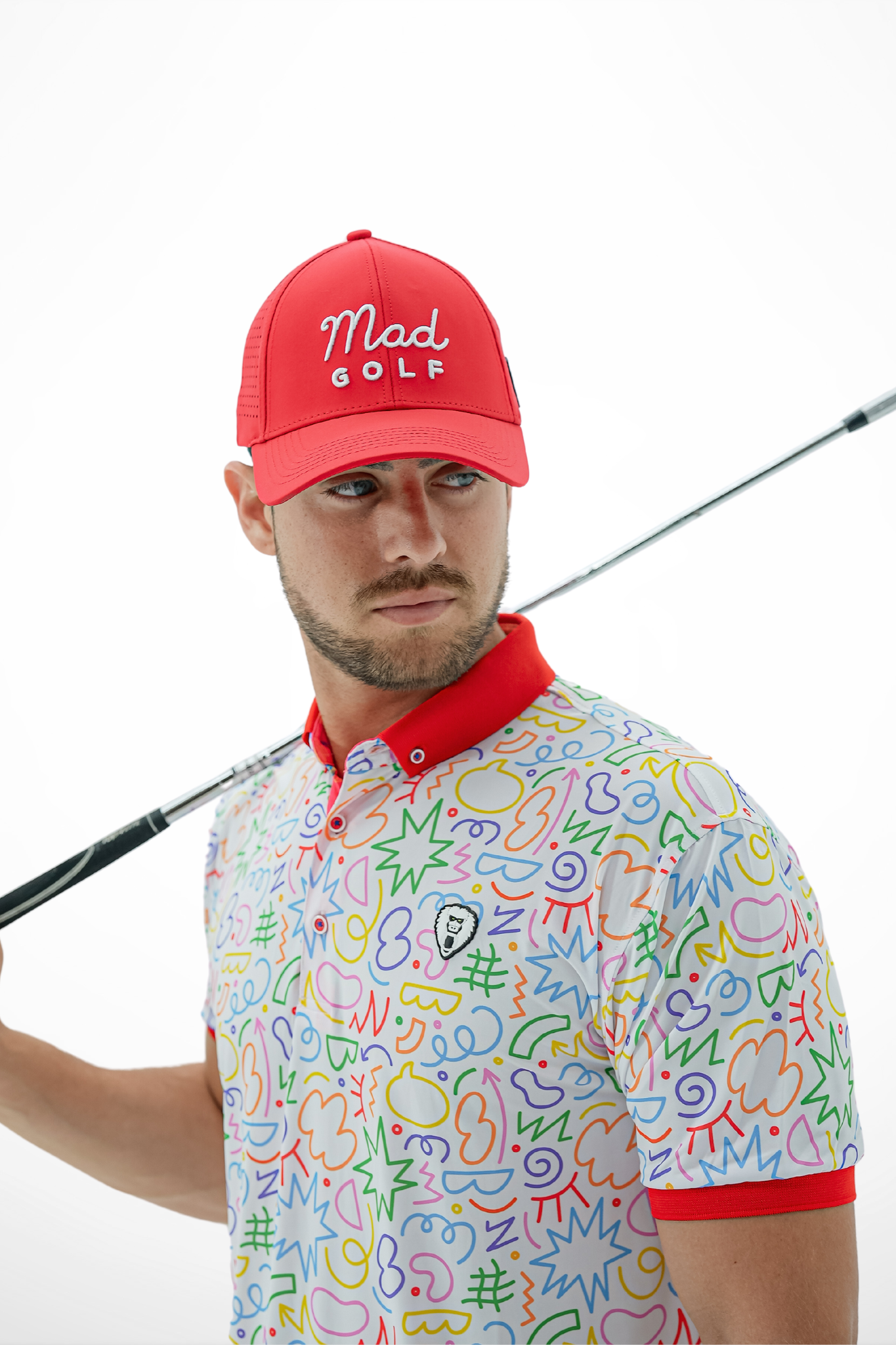 RED MADGOLF CAP