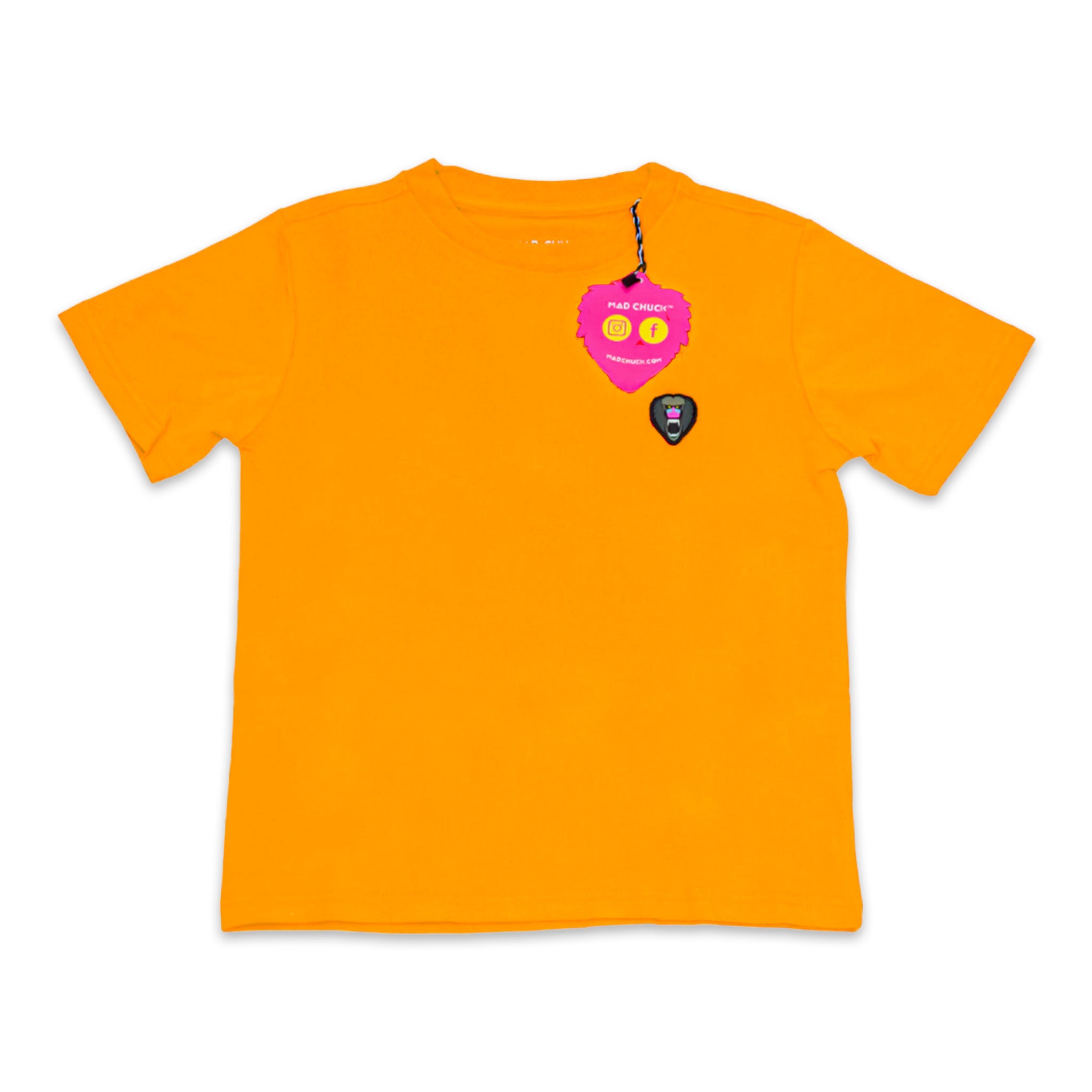 Tangerine Crew Neck Rubber Patch - Mad Chuck™