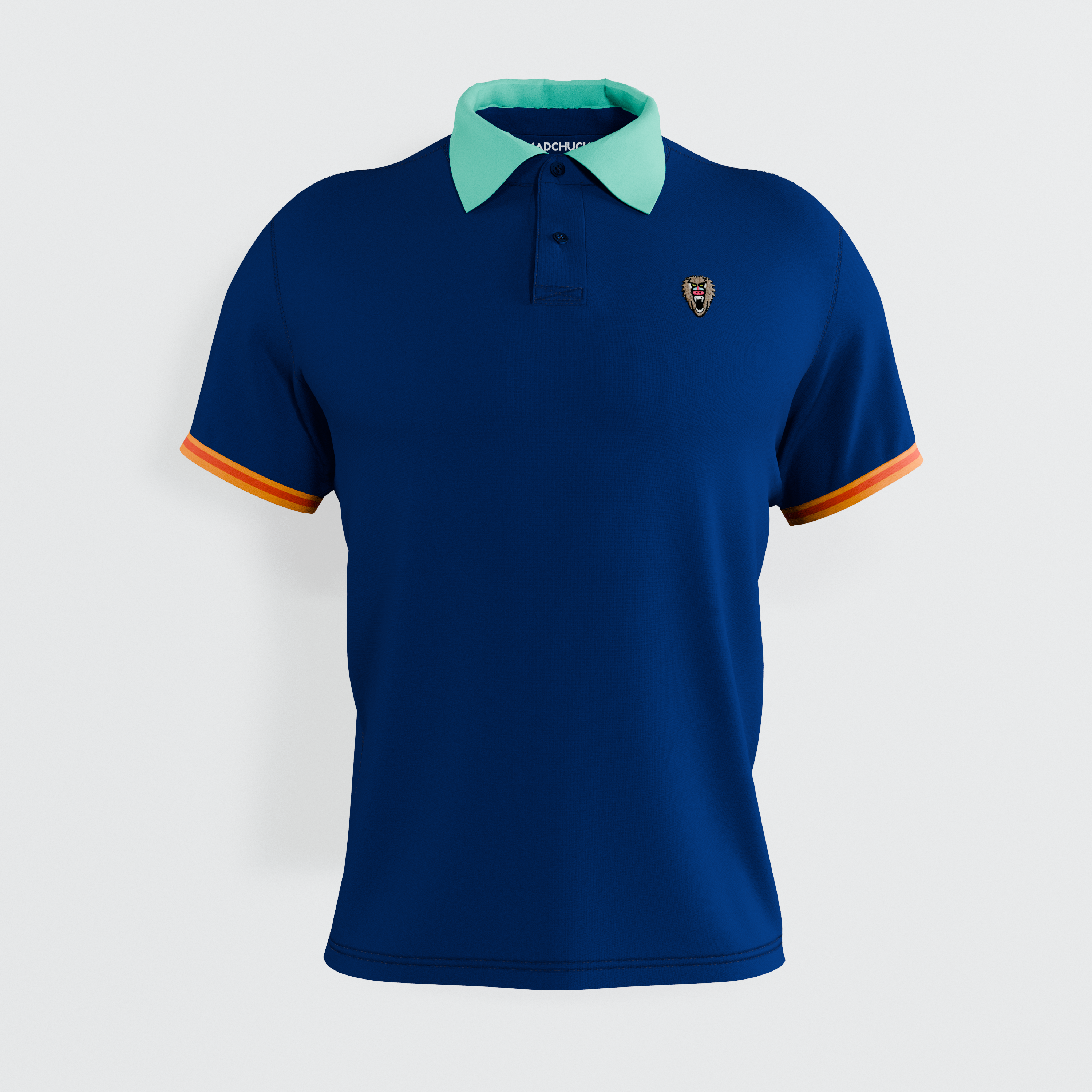 Midnight Tri-Tone Polo with Back Yoke Design