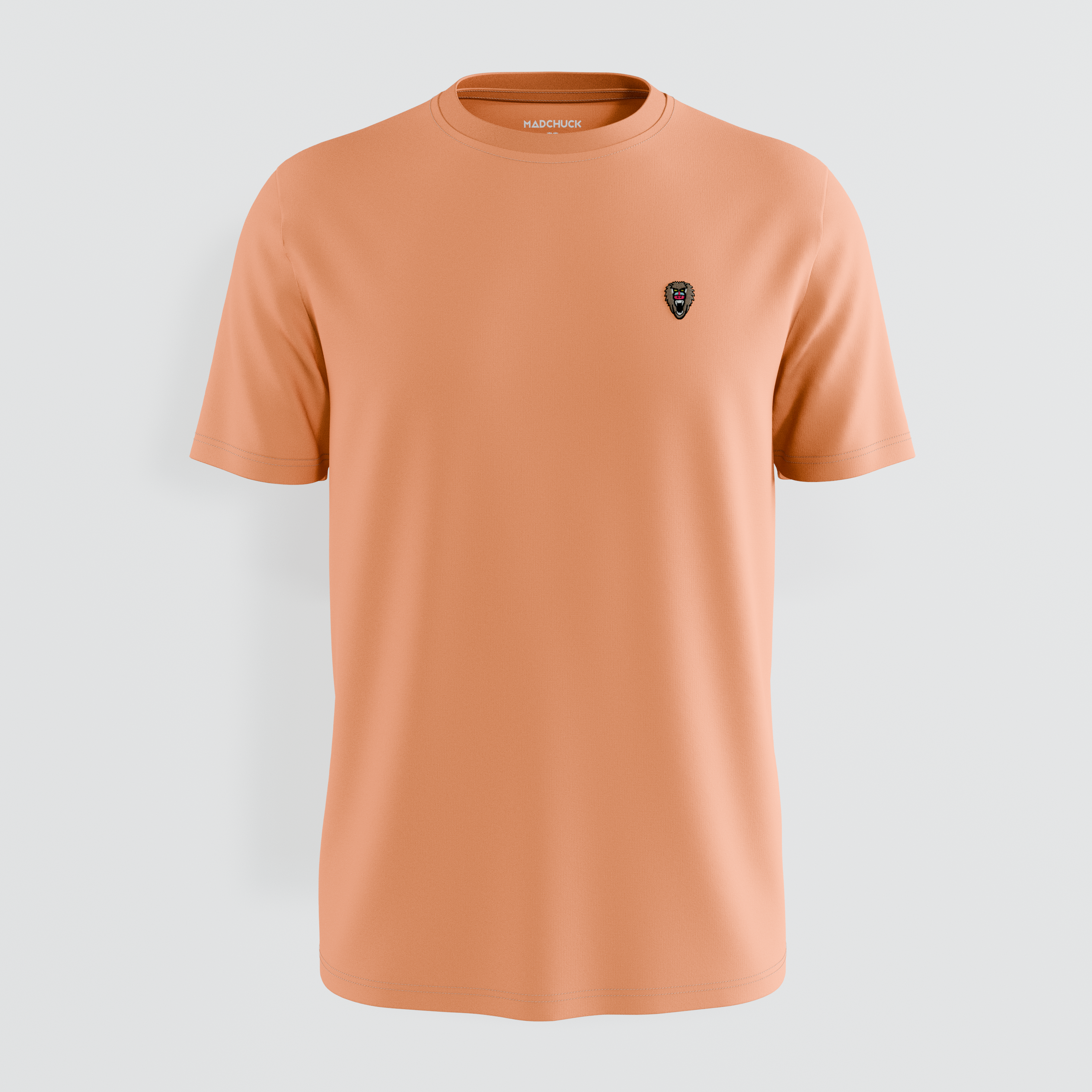 Peach Crew Neck T Shirt