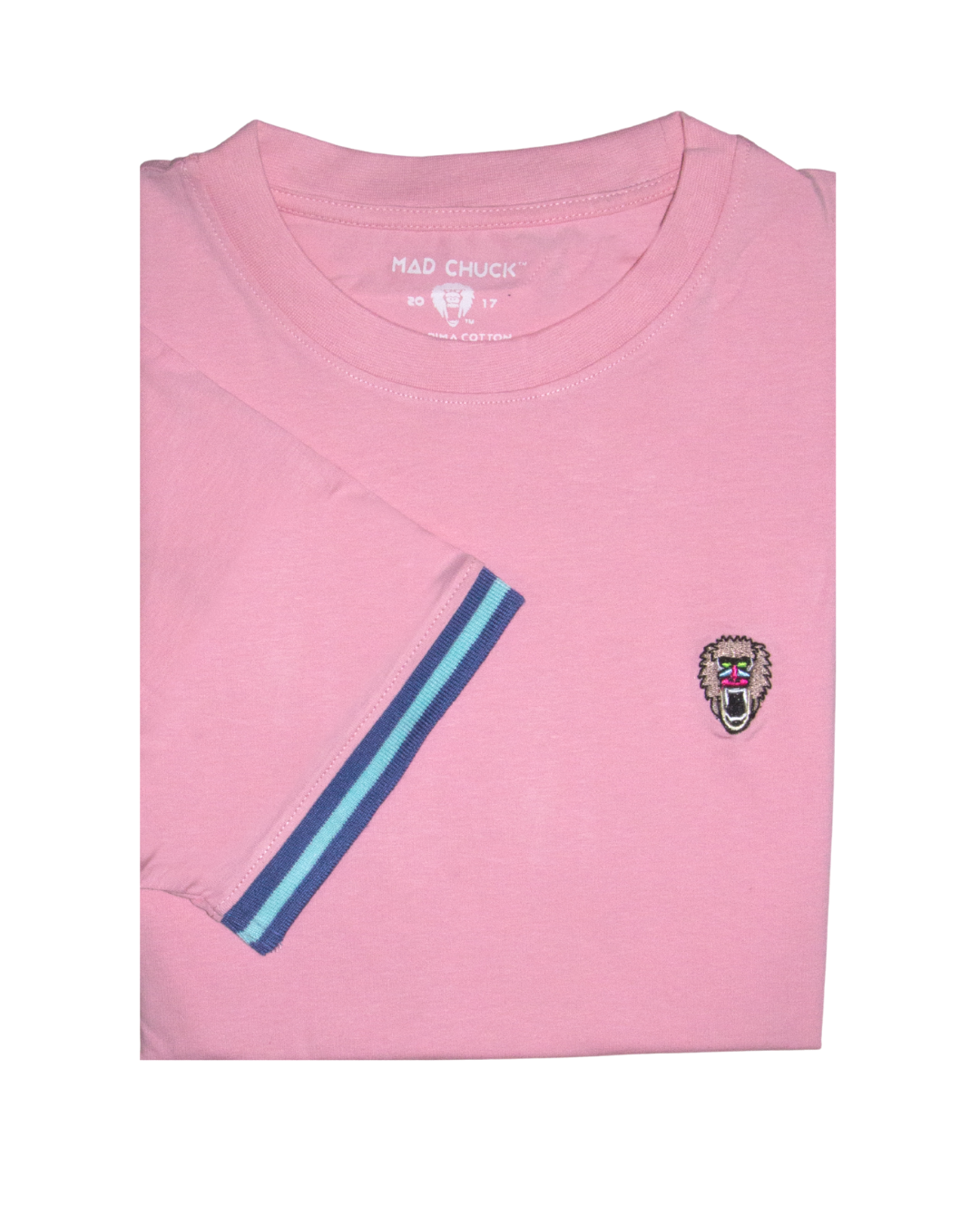 Candy Pink Cuff Ribbed Crew Neck - Mad Chuck™