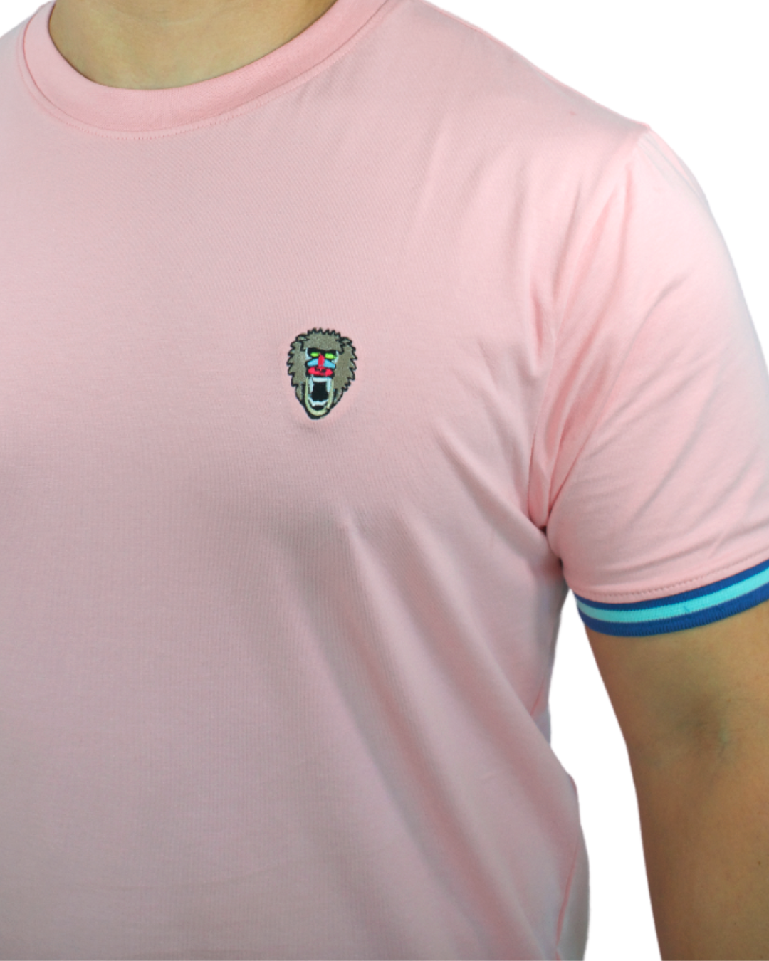 Candy Pink Cuff Ribbed Crew Neck - Mad Chuck™