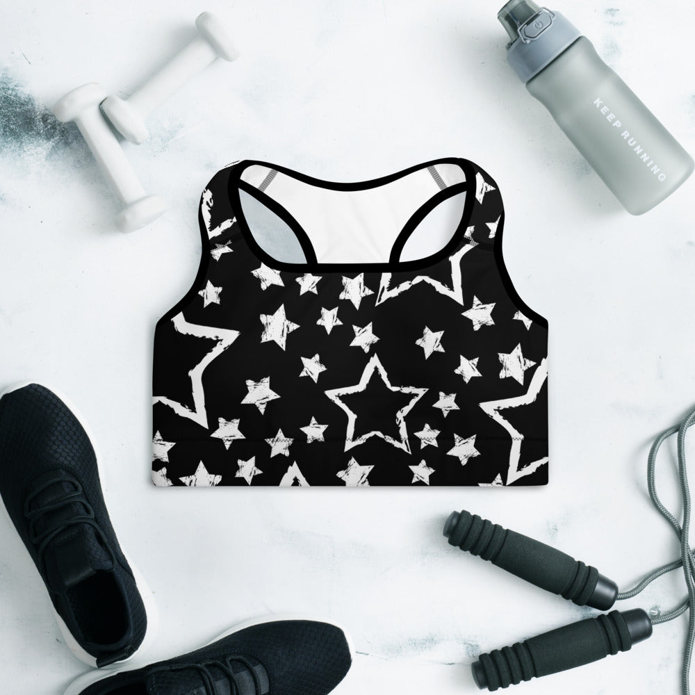 MAD Stars Padded Sports Bra - Mad Chuck™